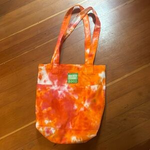 Big bud press tie dye tote orange everyday large